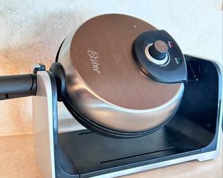 Waffle Maker Oster Rotary Ceramic Flip 