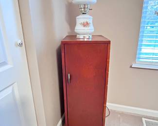 Small Cabinet and Gone With the Wind Lamp