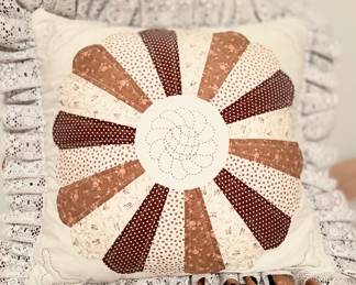 Handmade Quilted Throw Pillow