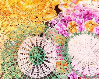 Hand Crocheted Doilies 