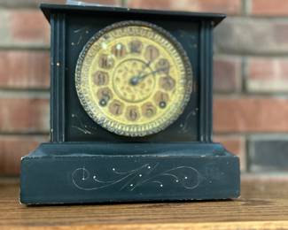 Antique Gilbert Mantle Clock ~ Key Wind Pendulum 