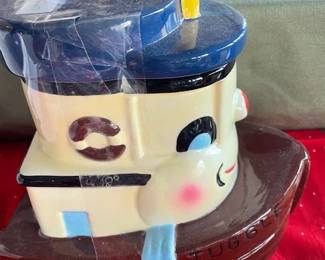 Vintage  Cookie Jar Classics by Jonal "Tuggle" the Tugboat.