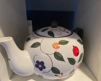 Oversized teapot.