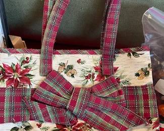 Handmade holiday tote.