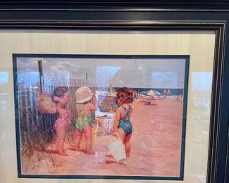Seaside Adventures Framed art print by Donald Zolan (32 x 26).