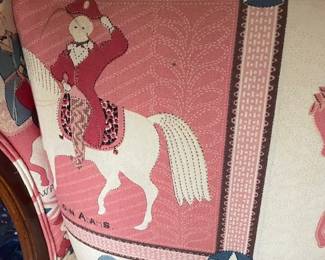 Beautifully upholstered armchair.