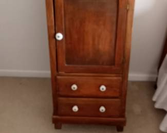 Small cupboard made from a Larkins Soap Box .