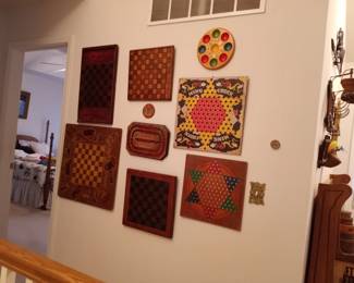 Game boards.