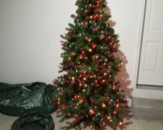 7 ft. Christmas tree pre-lit.