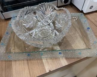 Plate w/blue accents-SOLD