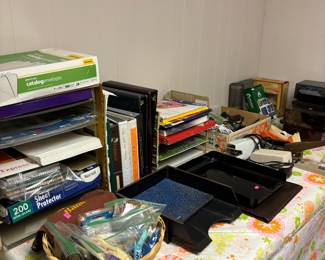 Lots of office equipment 