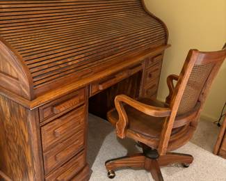 Wood desk chair