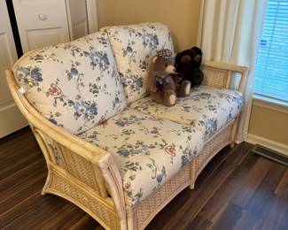 Four piece rattan set.