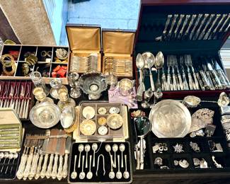 Sterling Silver -  Flatware, Jewelry - James Avery brooches, cuff bracelets, tableware, collectibles & accessories