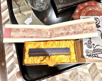 Oversized Horizontal Chinese Painted Scroll - Please Ask for Assistance