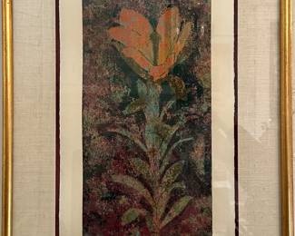 Yukio Katsuda signed wood block