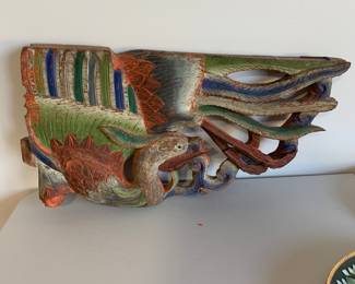 200 years old wood phoenix