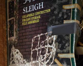 Lighted Christmas sleigh