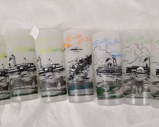 Boats of the Ohio river glasses lot