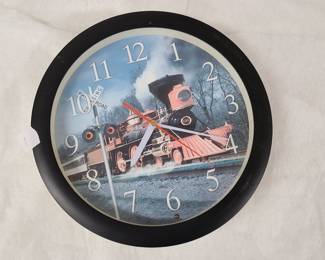 Locomotive, train quartz clock
