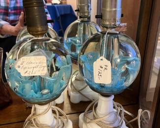 Pair of bedroom lamps