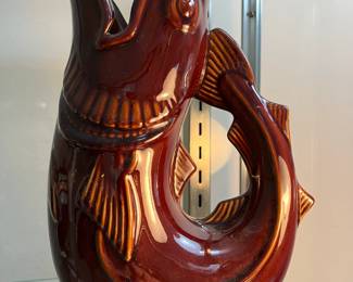 Large gurgling fish vase