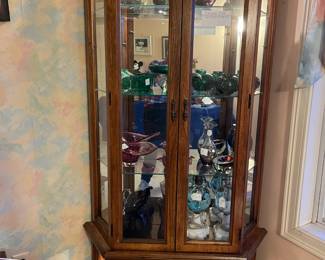Lighted curio cabinet