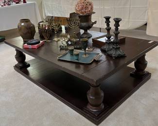 Large pine coffee table
