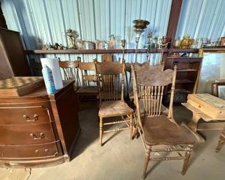 Cedar chest and chairs