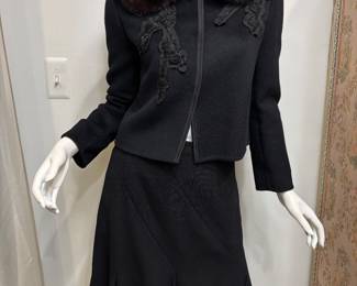 Prada Jacket & Valentino Skirt