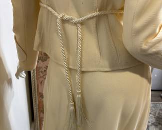 Valentino Cream 3 piece suit, jacket, skirt & pants