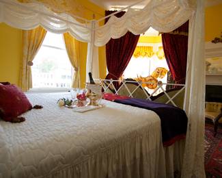 Camelot Room View from Bed to Turret H