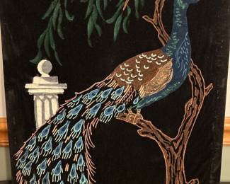 Vintage Painted on Velvet Wall Art 