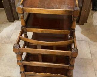 Vintage Barnard Simonds Co Side Table Solid Wood 1950aTMs