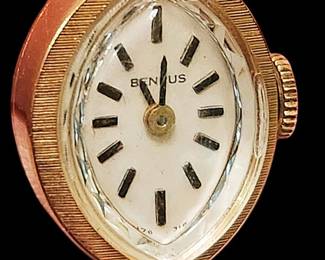 Benrus 14k Womens Watch 