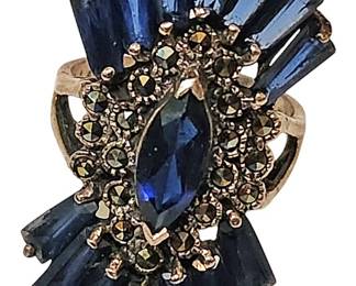 Blue and Silver Ring 