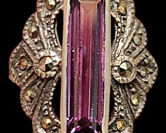 Silver and Purple Ring 