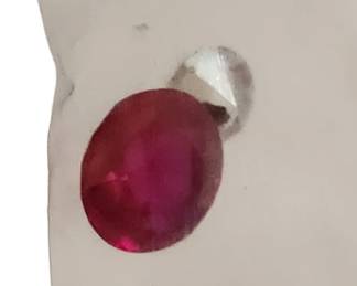 Ruby and Clear Cut Stones 
