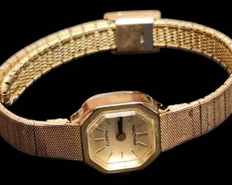 Waltham Yellow Gold Watch 