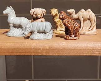 9 Ceramic Miniature Animals