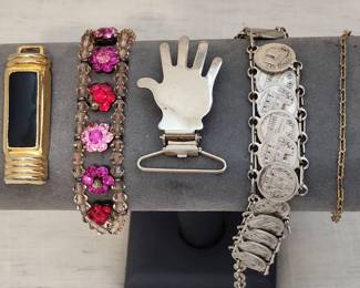 4 Bracelets Plus 1 Tie Clip