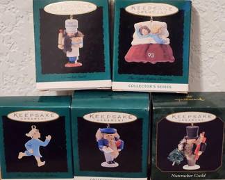 5 Hallmark Miniatures Ornaments Nutcracker