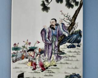 Chinese porcelain plaque