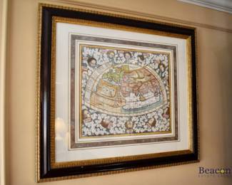 Handcolored folio engraving from Sebastian Munster's Cosmographia Universalis