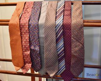 Dior, Ferragamo and Calvin Klein ties