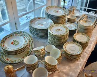 Louis Lourioux "Le Faune" china set