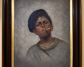 Portrait signed Alfieri
