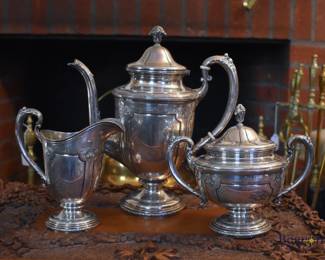 Towle sterling silver Louix XVI coffee set