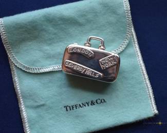 Tiffany & Co. sterling suitcase pillbox