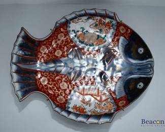 Imari fish plate